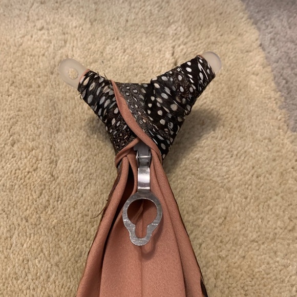 Handiwork Peacock Feather Clip On Necktie - Picture 6 of 7